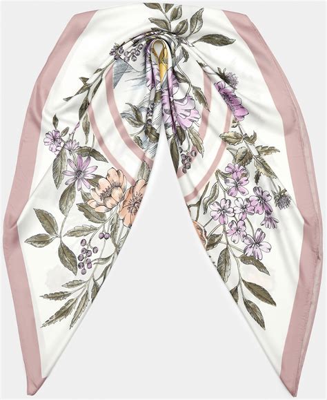 Платок женский АУГШ091200 (цвет сиреневый, 100% полиэстер) — купить по ...