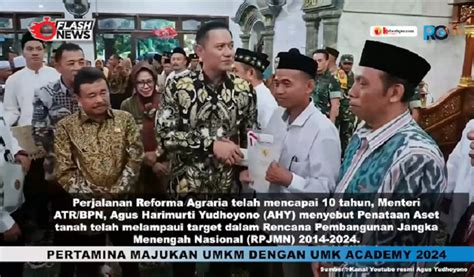 10 Tahun Reforma Agraria AHY Klaim Sumbang Rp6 518 Triliun Video