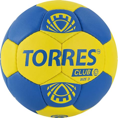 Купить мяч гандбольный torres club №3 (пу) сине-желтый по цене 1 305 ...