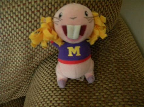 Disney Kim Possible Naked Mole Rat Rufus Plush Doll Cheer Leader Rare Toy Vtg