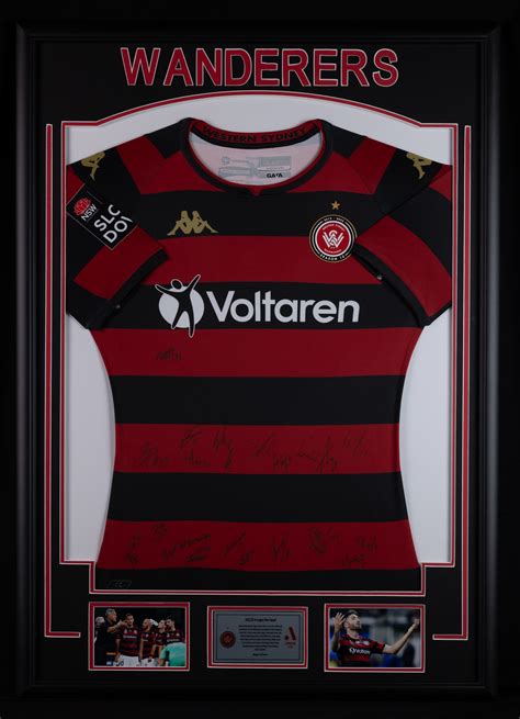 Western Sydney Wanderers 2021/2022 A-League Men Squad Signed Jersey ...