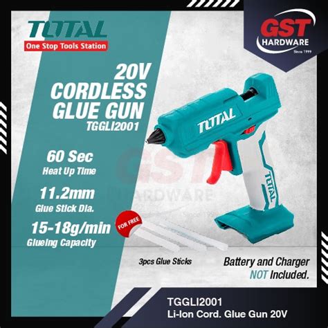 Total Glue Gun Cordless Hot Glue Gun Wireless Hot Glue Gun Heavy Duty Hot Melt Glue Gun Gam