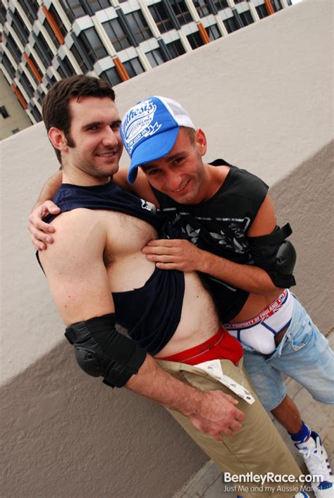 Mitch And Josh From Australia Fuck On A Bed By Bentley Race