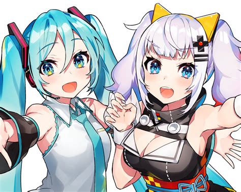 初音ミク 輝夜月 「『輝夜 月 Livezeppvr2』『初音ミクvr』のplaystation®」mika Pikazoのイラスト