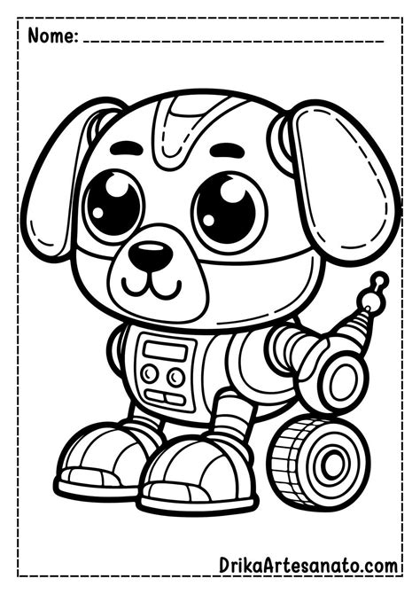 Robo Para Colorir E Imprimir - 50 Desenhos de Robôs para Colorir Grátis em PDF