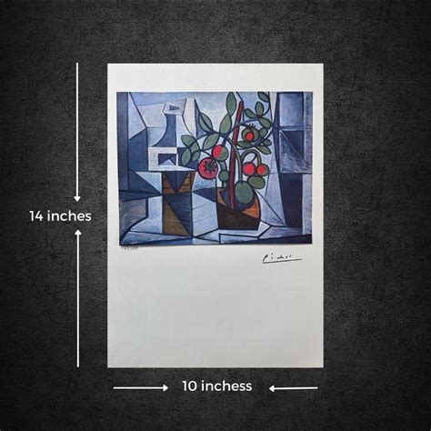 Pablo Picasso Print Tomato Plant And Decanter 1944 Original 1954 Hand