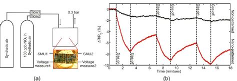 (a) The set-up used: a CVD nanopatterned device and a CVD... | Download ...