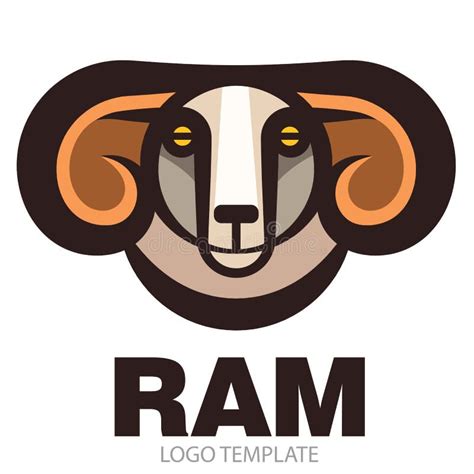 Ram Mascot Head Big Horn Stock Illustrations 268 Ram Mascot Head Big