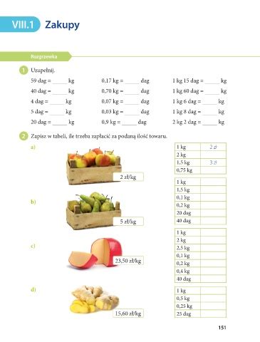 Page 1 Matematyka Z Kluczem Klasa 6 Semestr 2 Zakupy