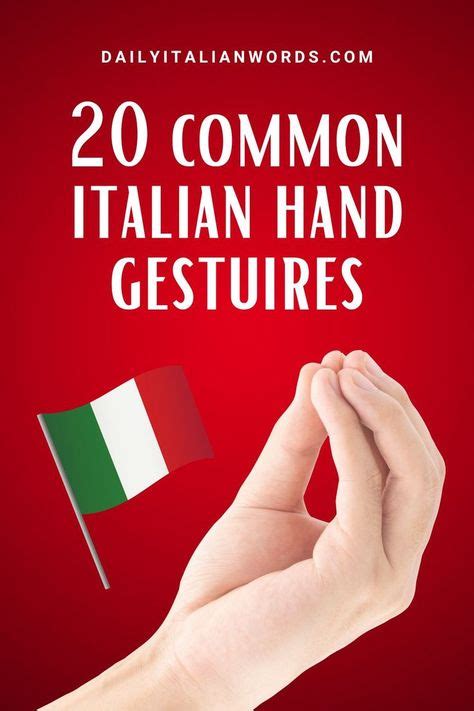 Italians are famous for their vibrant body language! Explore twenty of ...