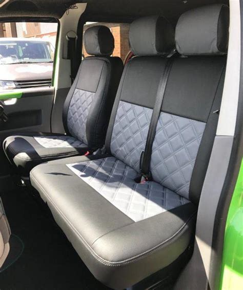 Ford Transit Connect 2015 2018 Diamond Stitch Seat Covers Grey Scc Performance