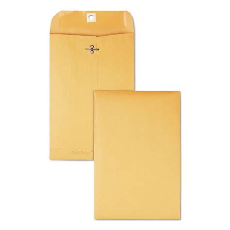 Quality Park Park Ridge Kraft Clasp Envelope 55 Square Flap Clasp