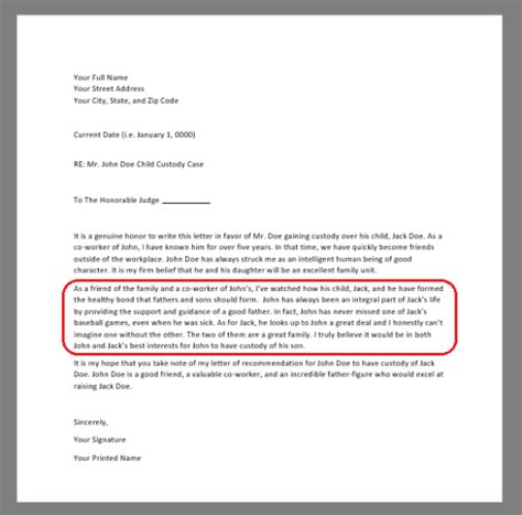 Free Character Reference Letter For Court Template Samples Pdf