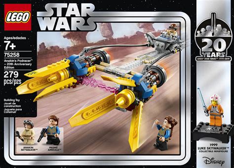 LEGO Star Wars Anakin's Podracer – 20th Anniversary Edition 75258 ...