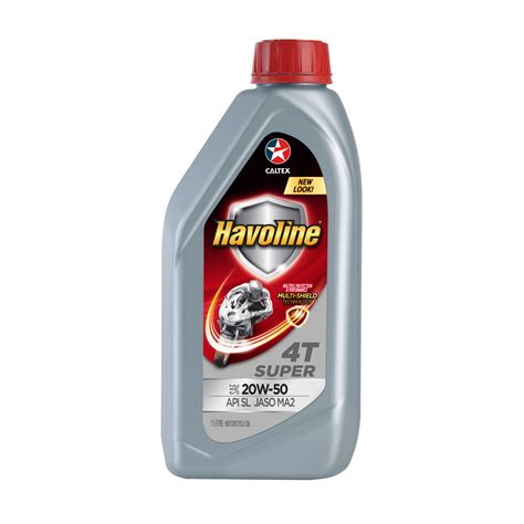 Caltex CX Havoline Super 4T 20W 50 1L By Greasemonkey Lk