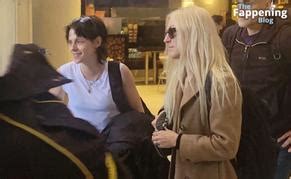 Kristen Stewart Sexy Seen With Her Fiance Dylan Meyer Showing Off Her Hot Pokies At Lax Aznude