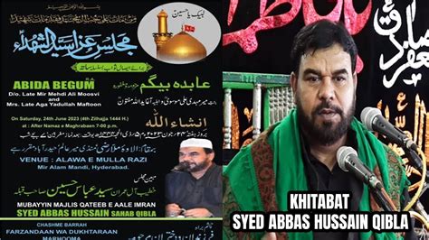 Live Majlis E Aza Baraye Esaal E Sawab Basilsile Saata Abida Begum