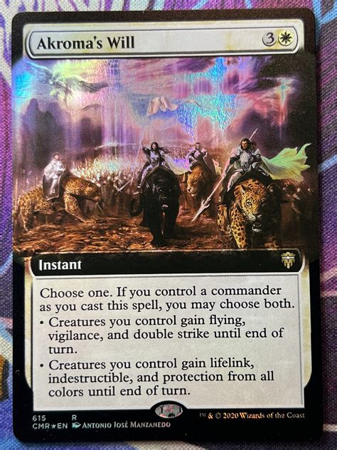 Akromas Will Cmr Extended Art Foil Bootleg Mage