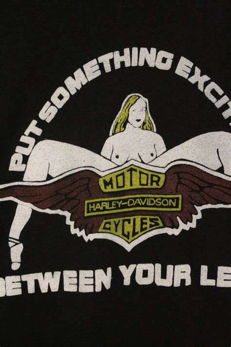 Harley Davidson Motorcycle Vintage RARE Naked Girl P Gem