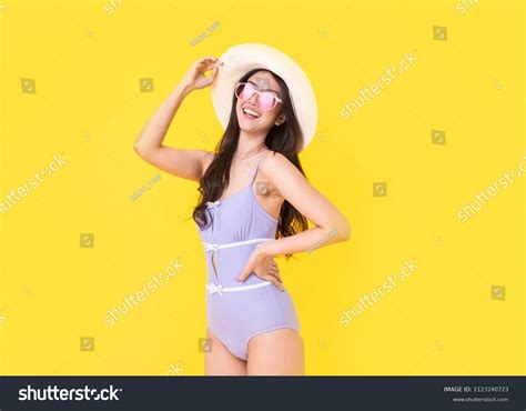 Beautiful Sexy Asian Woman Bikini Smiling Stock Photo Edit Now