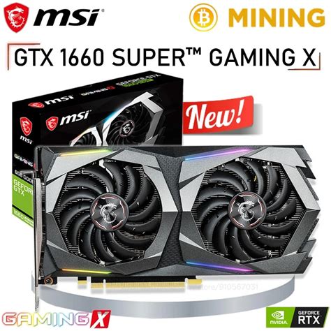 MSI GeForce GTX 1660 SUPER GAMING X 6GB GDDR6 Karty Graficzne NVIDIA ...