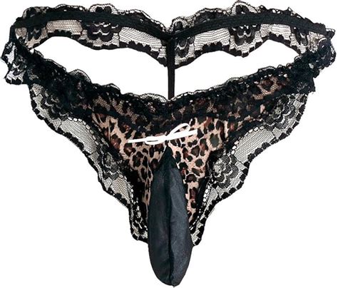 Yizyif Herren M Nner Thong Brief Bikini Leopard T Back Gay Strings Unterw Sche Gr M L Xl