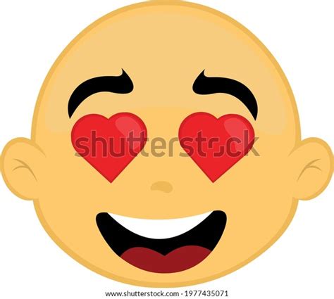 Vector Emoticon Illustration Bald Mans Face Stock Vector Royalty Free