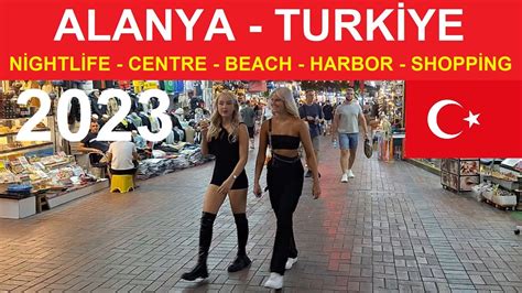 Alanya Bars Centre Beach Harbor Shopping Turkiye Turkei