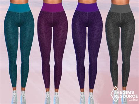 The Sims Resource 15 Colour High Waist Athletic Basic Leggings