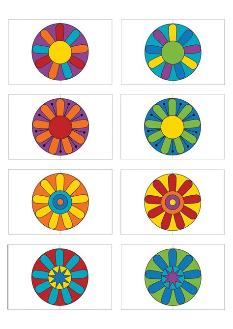 Игра Подбери половинку цветка - распечатать | Аналогий нет