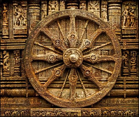 Intricately Carved Wheel at Konark Sun Temple