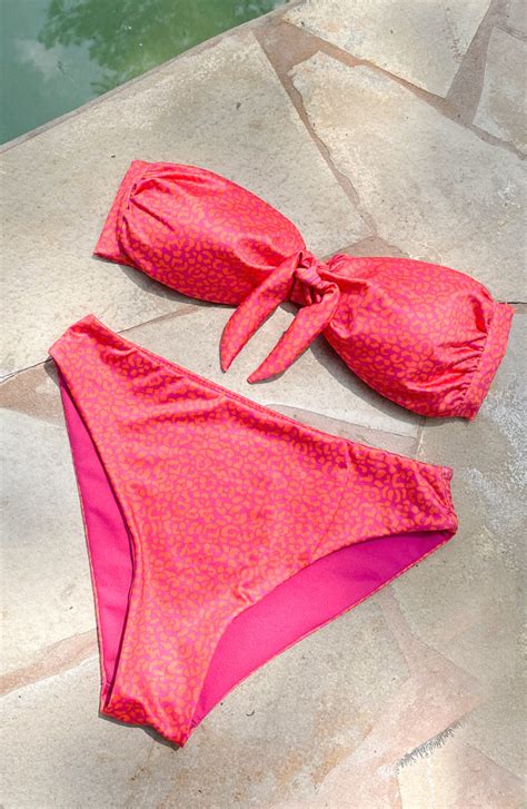 Leopard Bikini Set Fuchsia Fashionmusthaves Nl