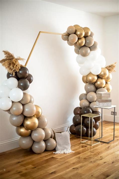 Boho Mocha Gold Balloon Garland Kit Boho Birthday Balloon Arch