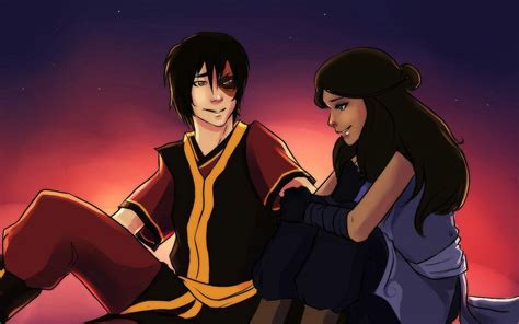 Prince Zuko And Katara In Their Romantic Moment In The Night Of The