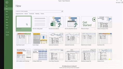 Creating And Defining Projects In Microsoft Project Tutorial Youtube