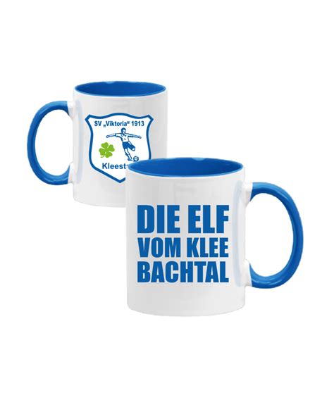 SV Viktoria Kleestadt Tasse kleebachtalpott Blau Weiß Fan Shop Verein