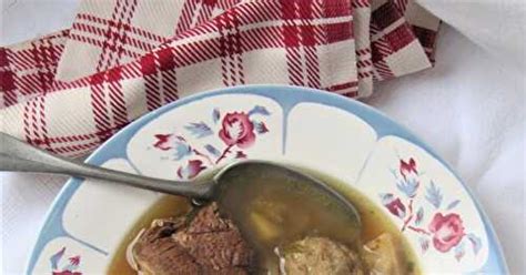 Bouillon De Pot Au Feu Aux Boulettes De Boeuf De La Cuisine D Ici Et D