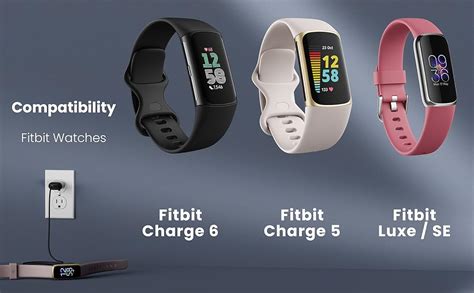 yaekea charger  fitbit charge luxe smartwatch ft replacement