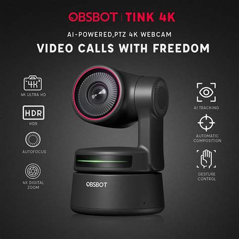 OBSBOT Tiny 4K AI-Powered PTZ Webcam | e-Katalog ITS (Institut ...