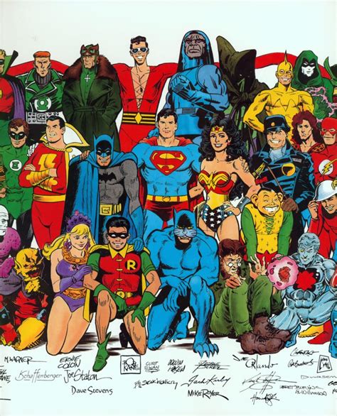 Rare 1988 Original History of the DC Universe Mail-In Art Poster 