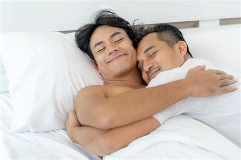 Amour Asiatique Couple Gay Homosexuel Treindre Couple Homme Et Homme Se D Tendre Dans La