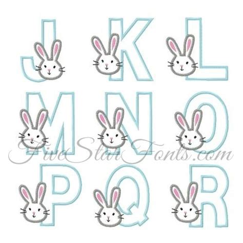 Bunny Applique Font