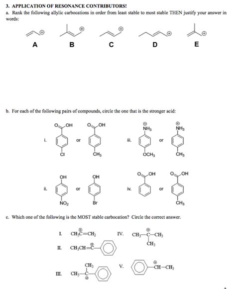 Draw All Important Contributing Structures For The Following Allylic