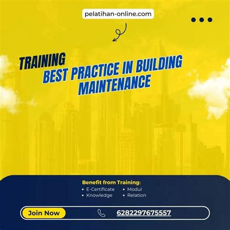 Pelatihan Best Practice In Building Maintenance Pelatihan Online