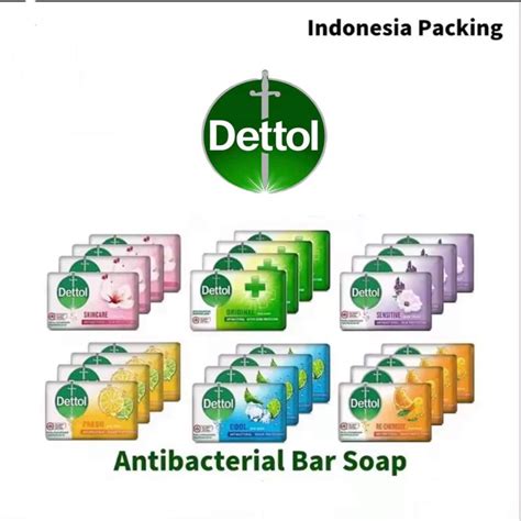 Bundle Of 3 Sets Dettol Bar Soap 3 1 X 105g Indonesia Packing