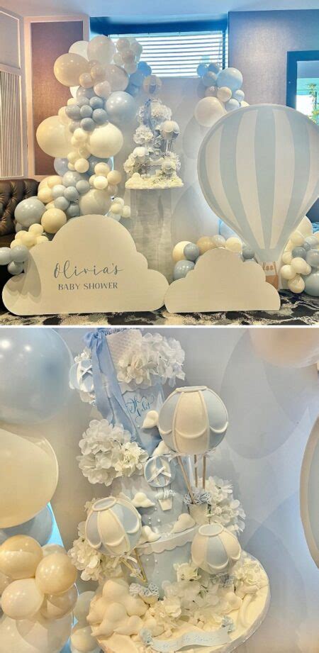 Hot Air Balloon Themed Baby Shower Up Up And Away Baby Shower Ideas U
