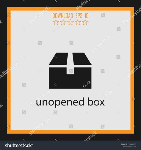 unopened box vector icon stock vector royalty