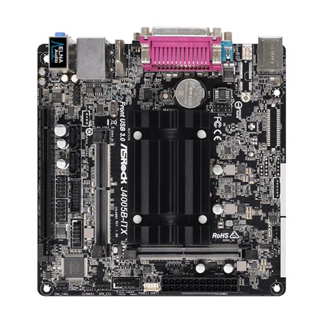 ASRock J4005B-ITX Intel® Super Alloy Intel Quad Core Pentium J4005 mini ...