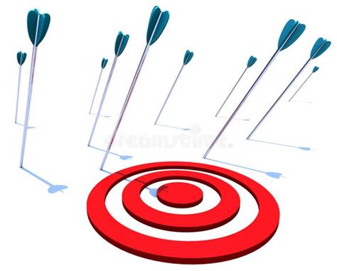 arrow missing target stock illustrations  arrow missing target