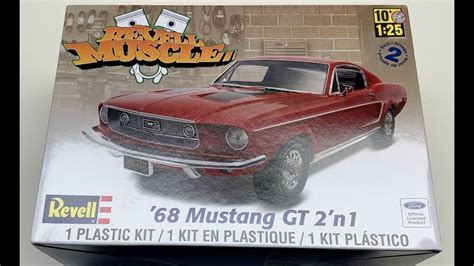 Unboxing Revell 1968 Ford Mustang GT 2 In 1 YouTube